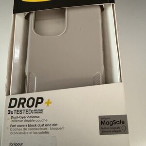 OtterBox Drop+ Protective MagSafe Case - Light Gray